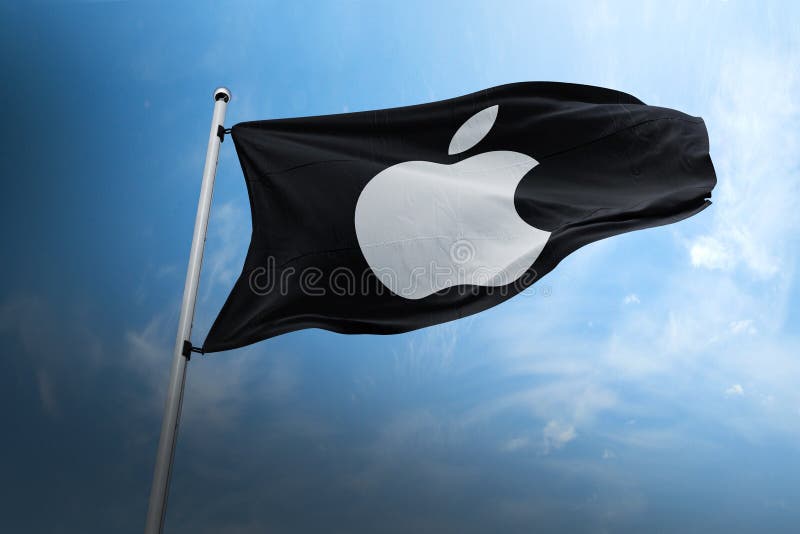 Apple company flag logo icon illustration royalty free stock image Apple company flag logo icon illustration royalty free stock image