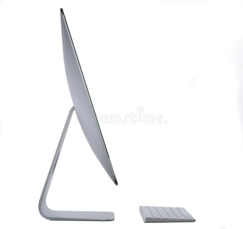 Apple Computer Screen On White Background Editorial Image - Image of
