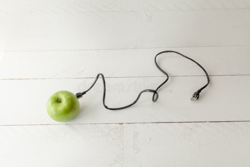 Apple connected stock image. Image of idea, market, advertisement