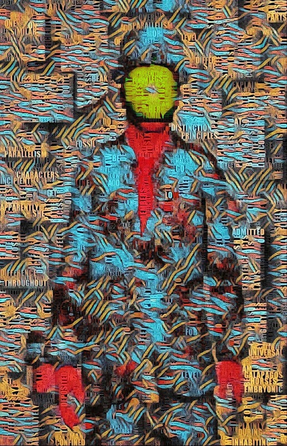 Apple face royalty free illustration