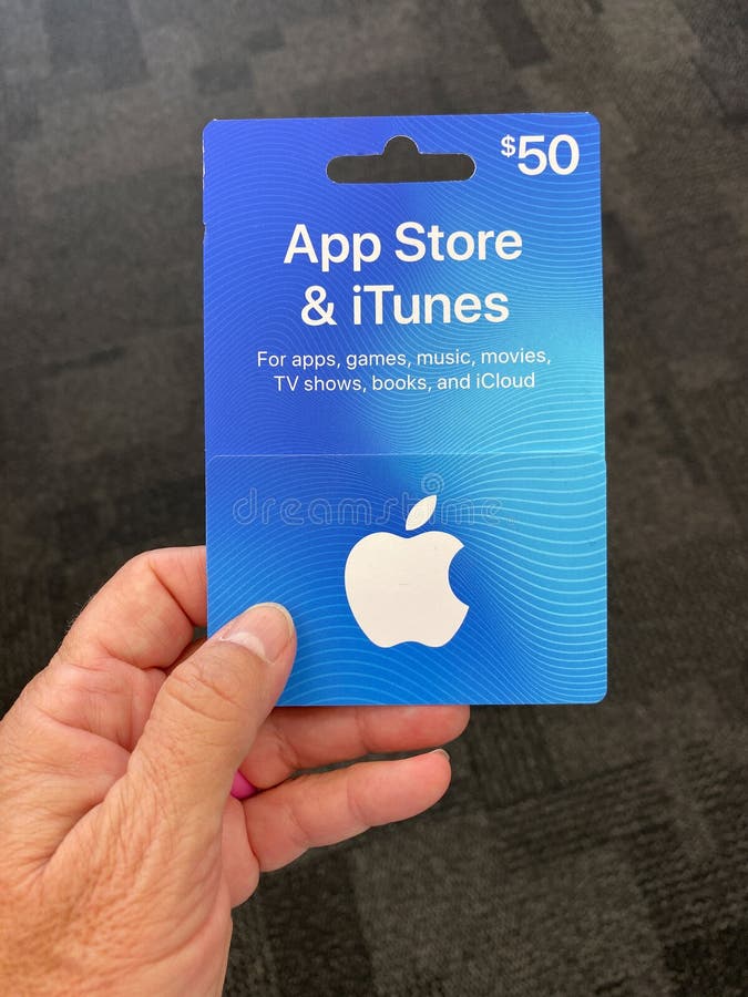 Gift Card Voucher for Apple App Editorial Stock Photo - Image of voucher,  celebration: 190607893