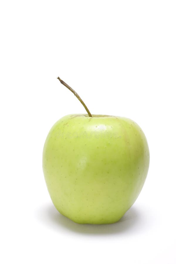 Golden Delicious Apple on white background. Golden Delicious Apple on white background