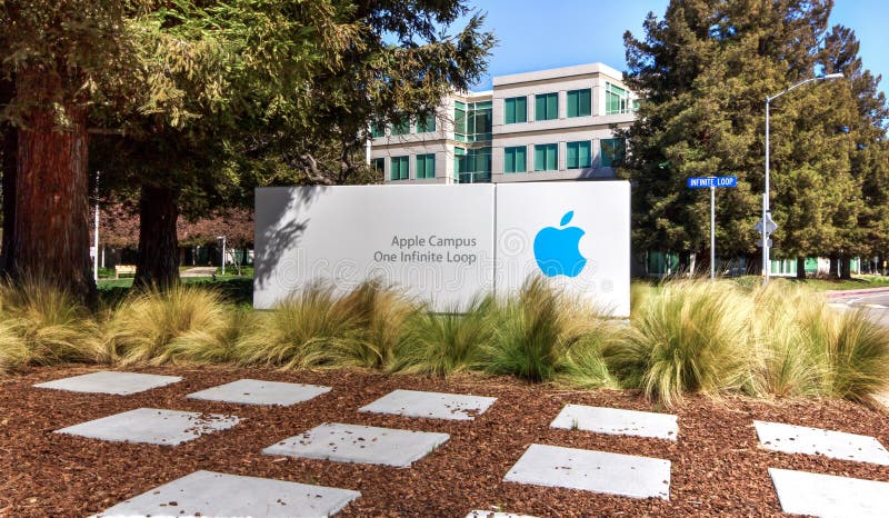Apple Headquarters in Silicon Valley. Editorial Stock Photo - Image of