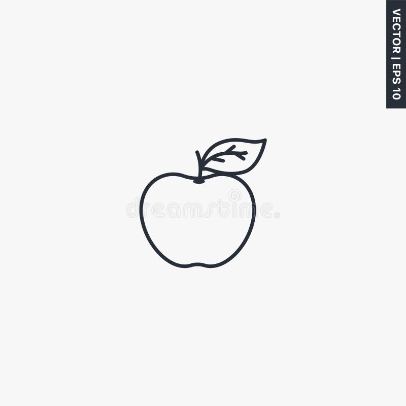 Apple Linear Stock Illustrations 7 005 Apple Linear Stock Illustrations Vectors Clipart Dreamstime