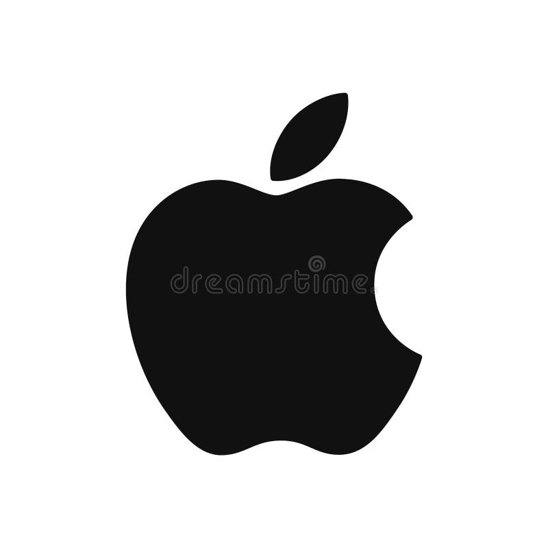 Apple Icon Vector. Simple Apple Sign in Modern Design Style for ...