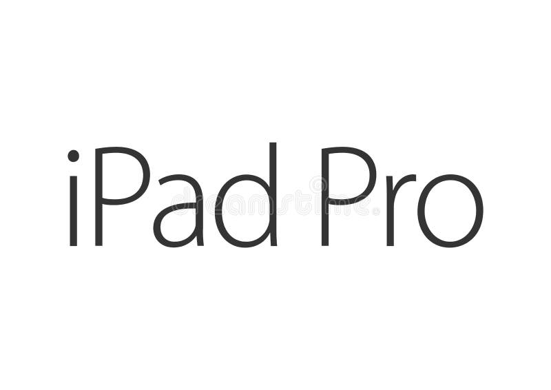 Apple IPad Pro Logo stock illustration
