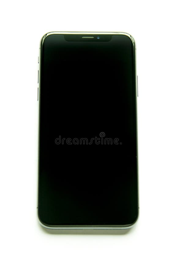 Iphone X Front View Isolated Editorial Photography - Image of flagship