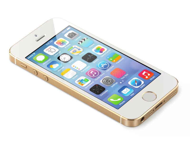 Apple-iphone 5s royalty-vrije stock afbeeldingen Apple-iphone 5s royalty-vrije stock afbeeldingen