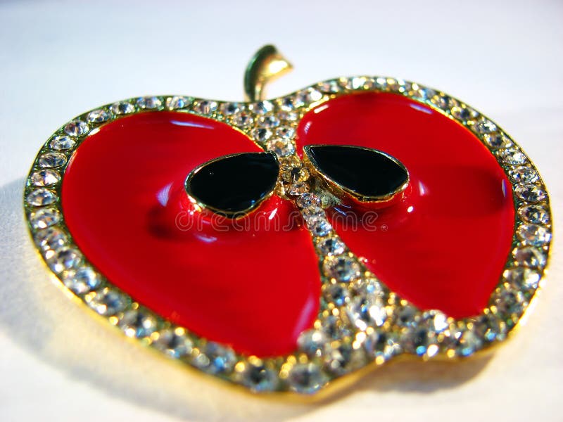 Apple jewellery stock image. Image of costume, black, jewelry 3160449
