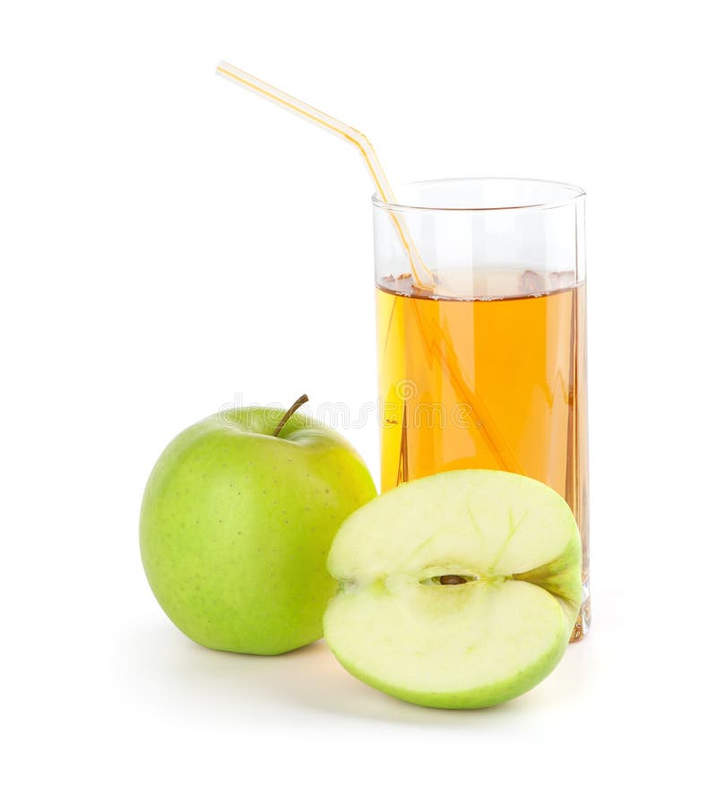 Glass of Water and Green Apple Stock Image Image of full, liquid 1993593