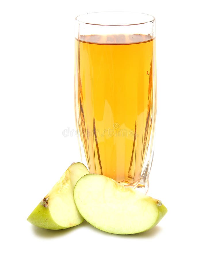 Apple juice in glass