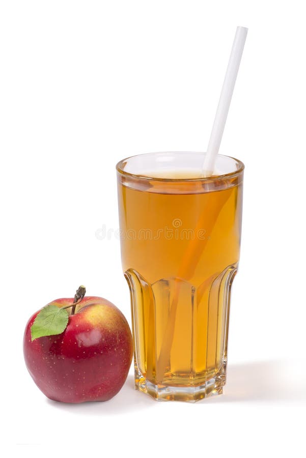 Apple juice in a glass