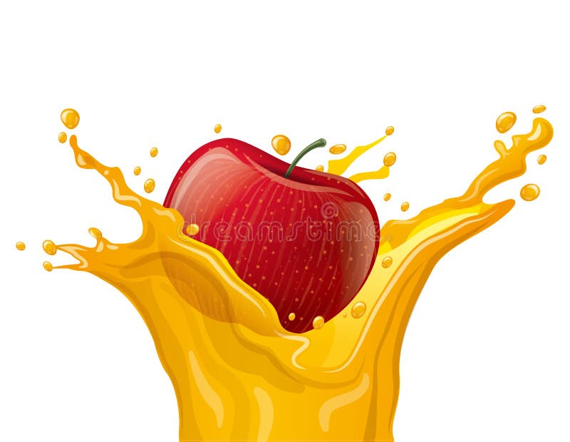 Apple juice splash