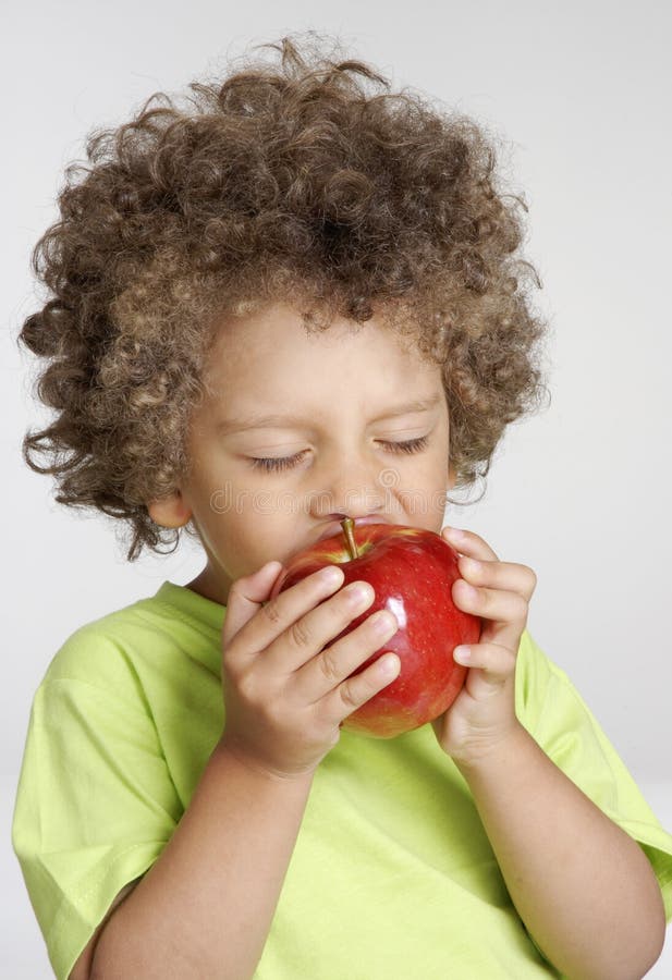 Apple kid. stock photo. Image of fresh, juicy, food, displaying 28242200