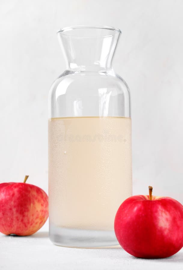 Apple Kompot Drink in the Glass Bottle Stock Image Image of