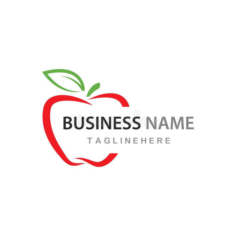 Apple logo vector stock vector. Illustration of freshness 154774018