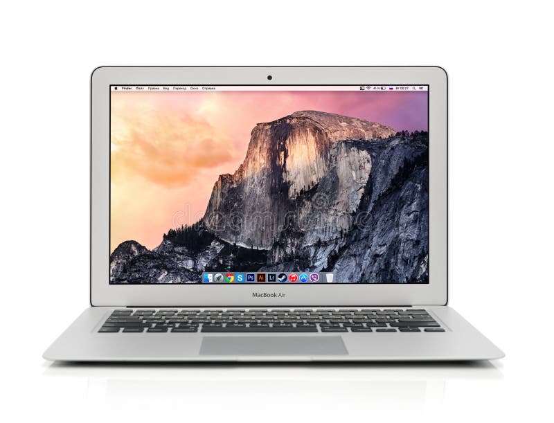 PC/タブレット ノートPC Apple MacBook Air Early 2014 Editorial Stock Image - Image of 