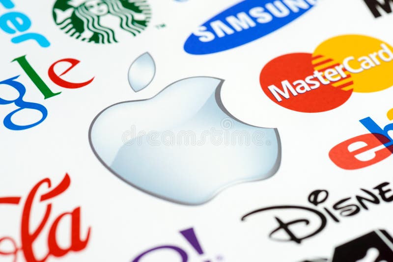 Apple Macintosh Logo stock photo