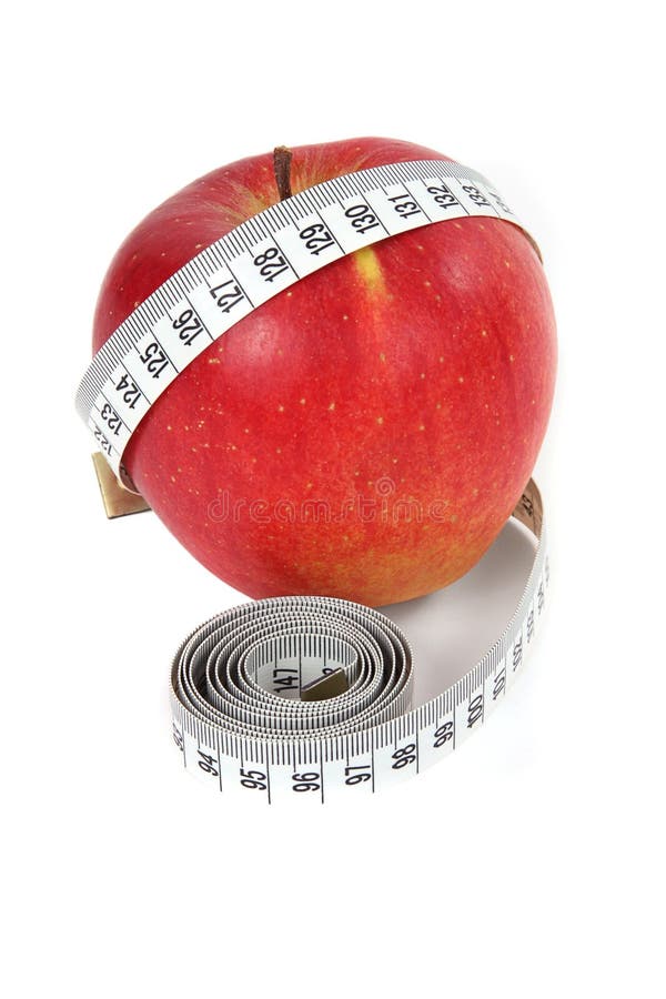 Apple and a measure tape