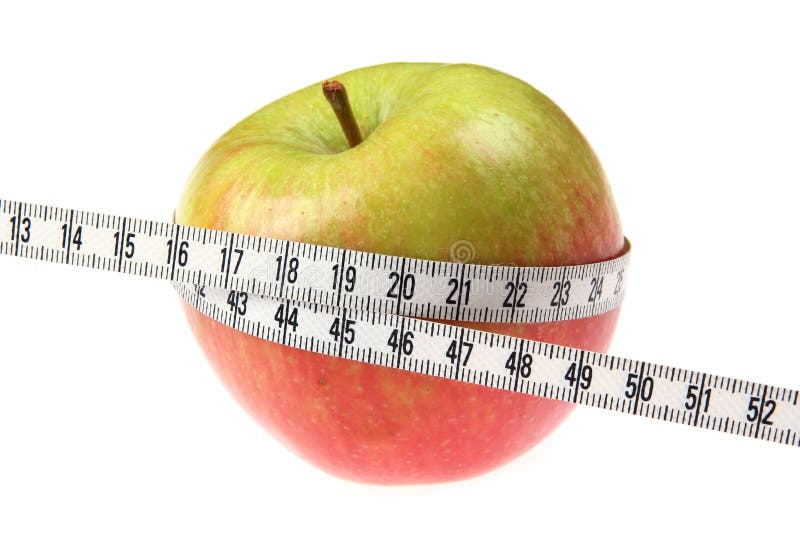 Apple and a measure tape