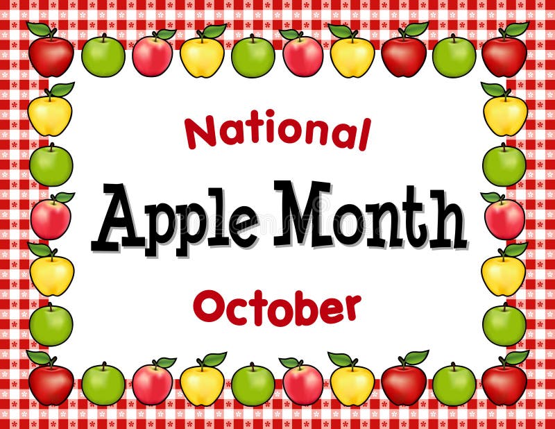 Apple Month, Red Gingham Tablecloth Place Mat