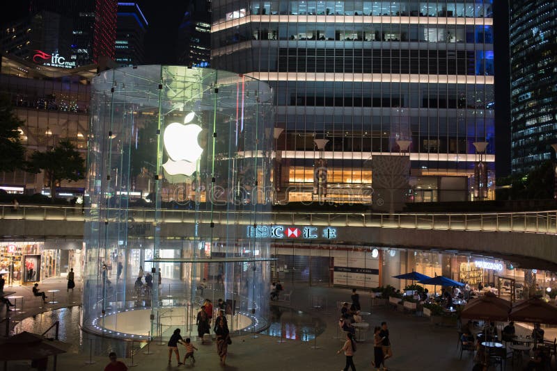 Apple, N. v. opslag in Shanghai, China stock afbeeldingen
