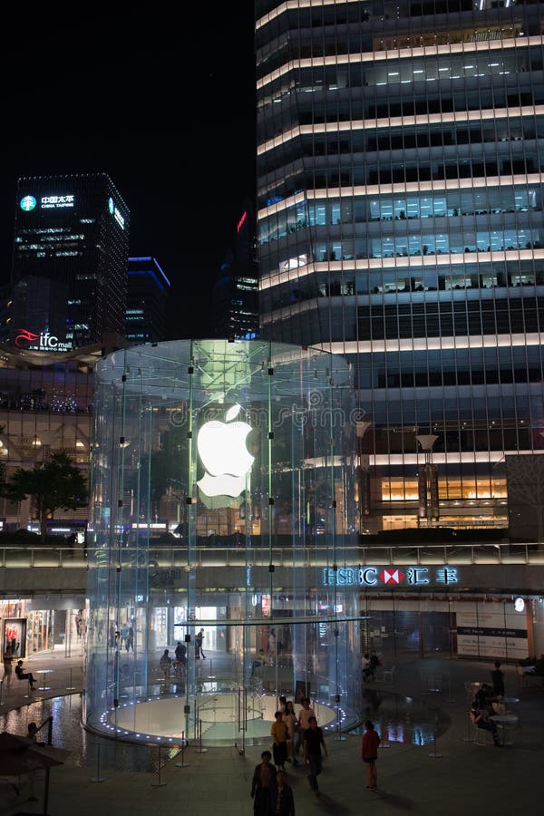 Apple, N. v. opslag in Shanghai, China royalty-vrije stock fotografie