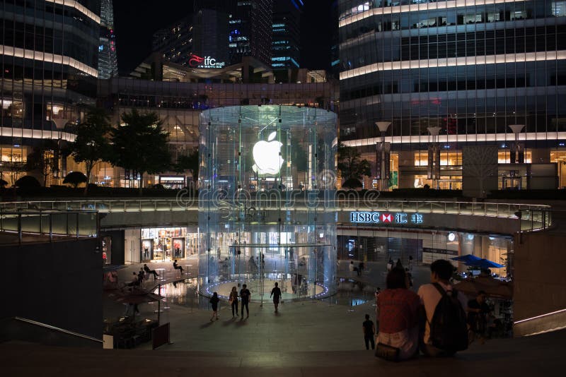 Apple, Inc. winkel in Shanghai, China stock fotografie