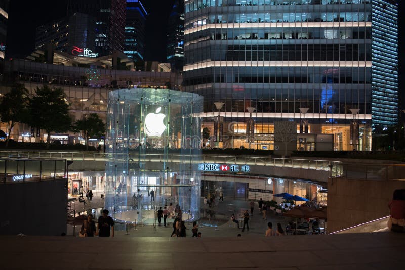 Apple, N. v. opslag in Shanghai, China stock afbeelding