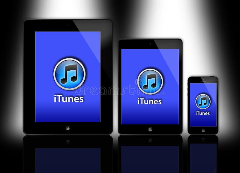 New Apple iPad and iPhone stock illustration New Apple iPad and iPhone stock illustration