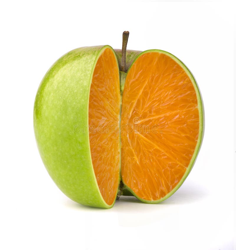 Apple Orange Hybrid stock image. Image of diet, lifestyle 18058839