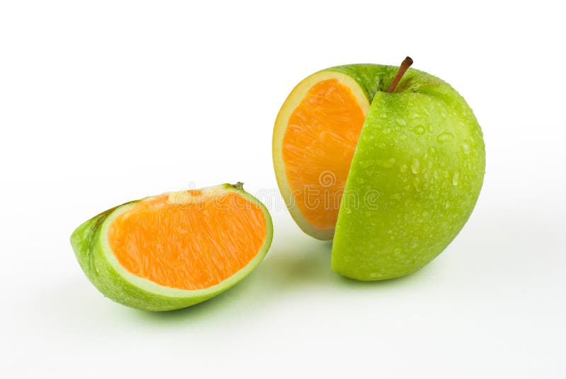 Apple Orange Hybrid stock image. Image of diet, lifestyle 18058839