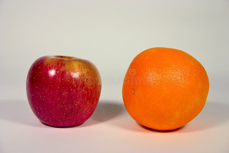 Apple And Orange Stock Photo Image Of Concept Comparison 46044