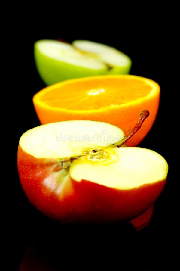 Apple & Orange Halves