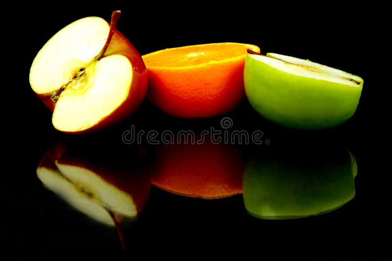 Apple & Orange Halves