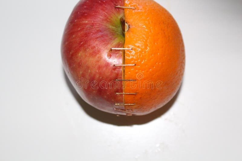 Apple and orange stock image. Image of healthy, together 85433921