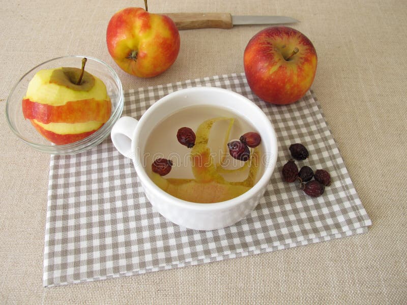 Apple Peel Tea with Rose Hips Stock Image Image of apples, fruit 208331141