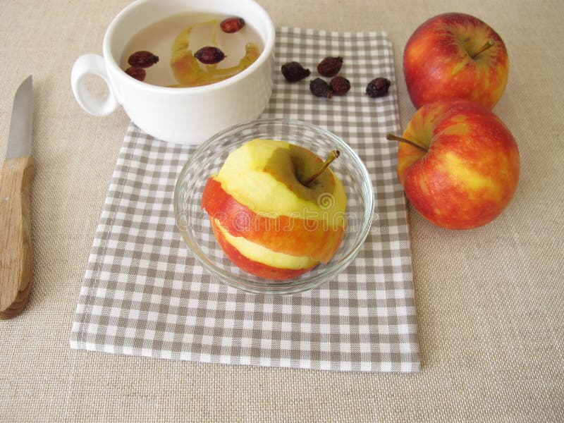 Apple Peel Tea with Rose Hips Stock Image Image of apples, rose 208331163