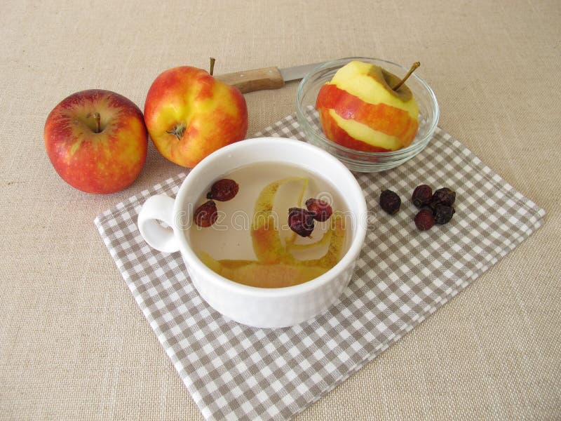 Apple Peel Tea with Rose Hips Stock Photo Image of skin, apple 208331132