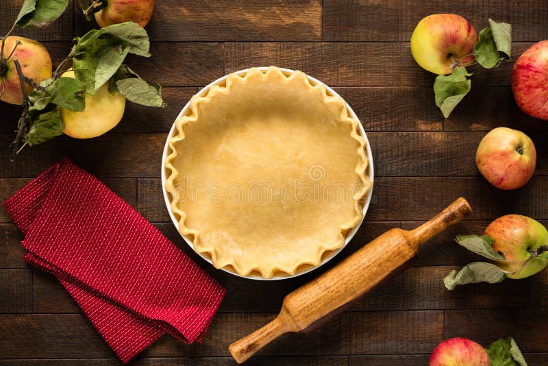 Apple Pie Cooking Process Shortcrust Pastry Dough Stock Image Image Of Fresh Confectionery