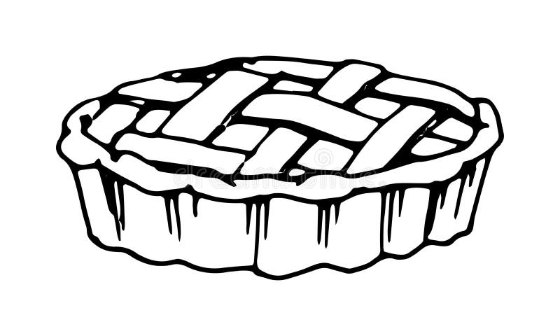 Apple Pie Clip Art Black And White