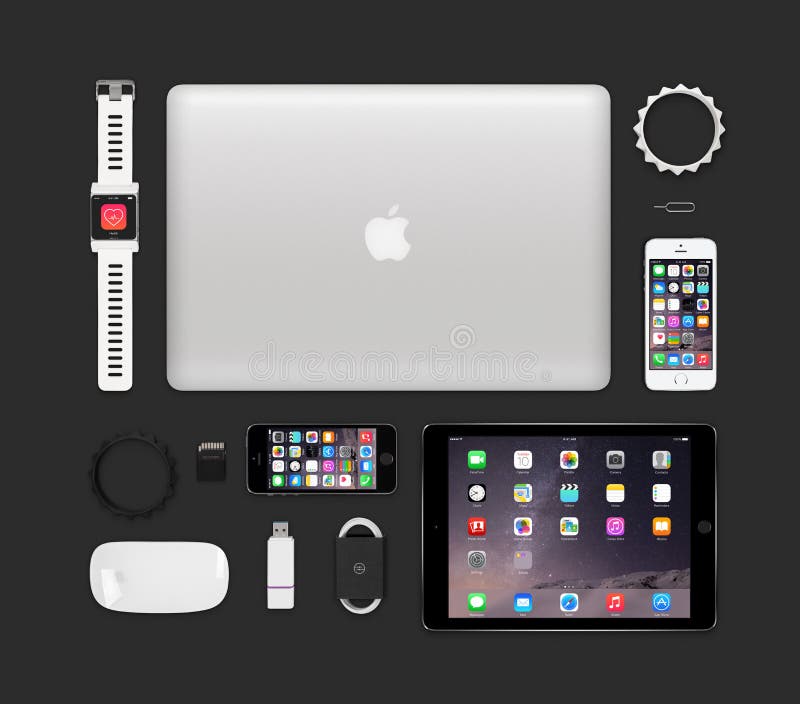 Download Apple Products Tech Mockup Consisting Macbook Pro, Ipad ...