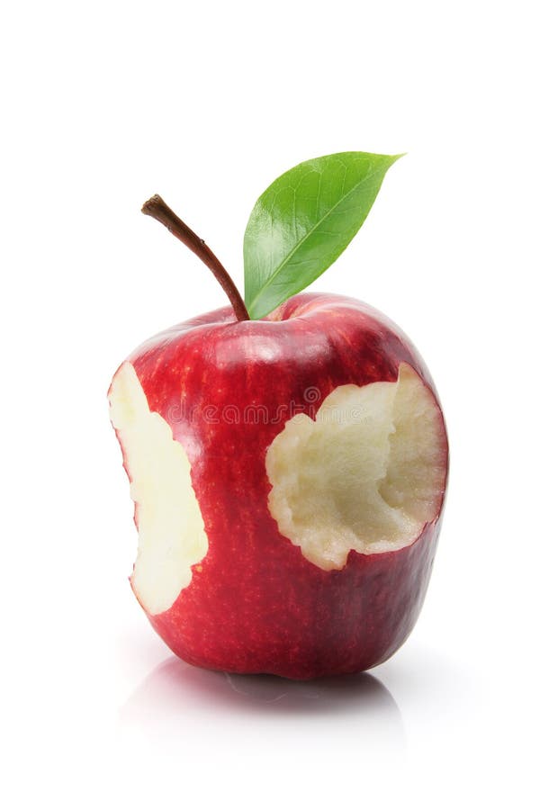 Red Delicious Apple on White Background. Red Delicious Apple on White Background