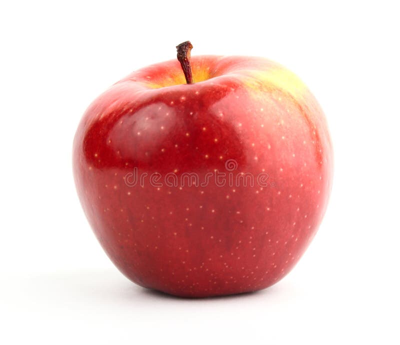 Apple red. Isolated