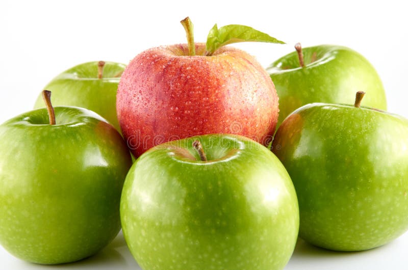 Apple rouge et vert image libre de droits Apple rouge et vert image libre de droits