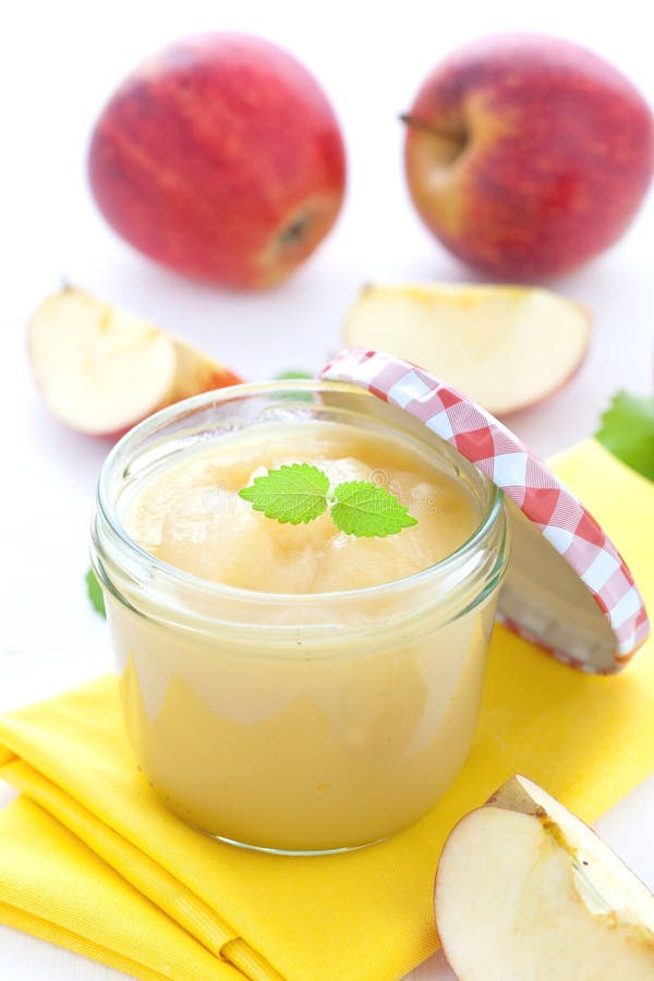 Apple sauce stock image. Image of applesauce, dessert 19756129