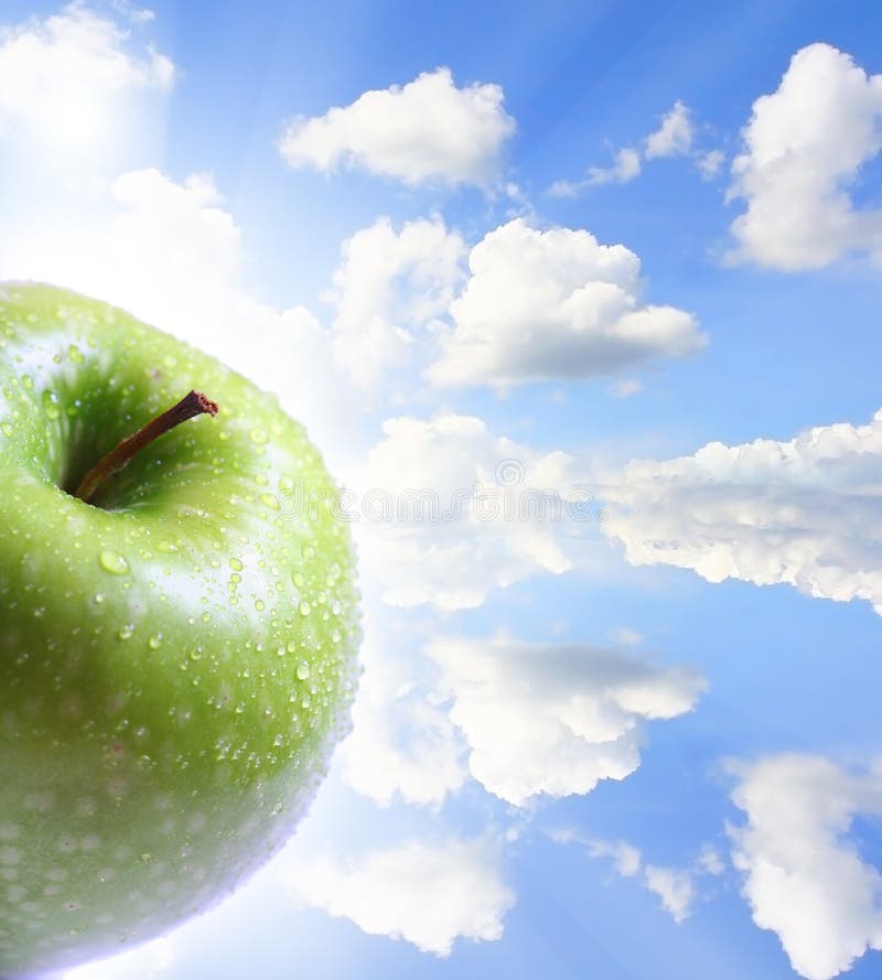 Apple and sky