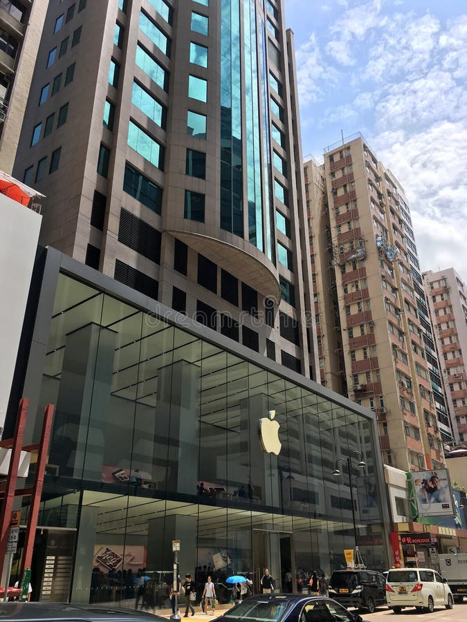 Apple Store in Canton Road, Hong Kong, China Editorial Photo