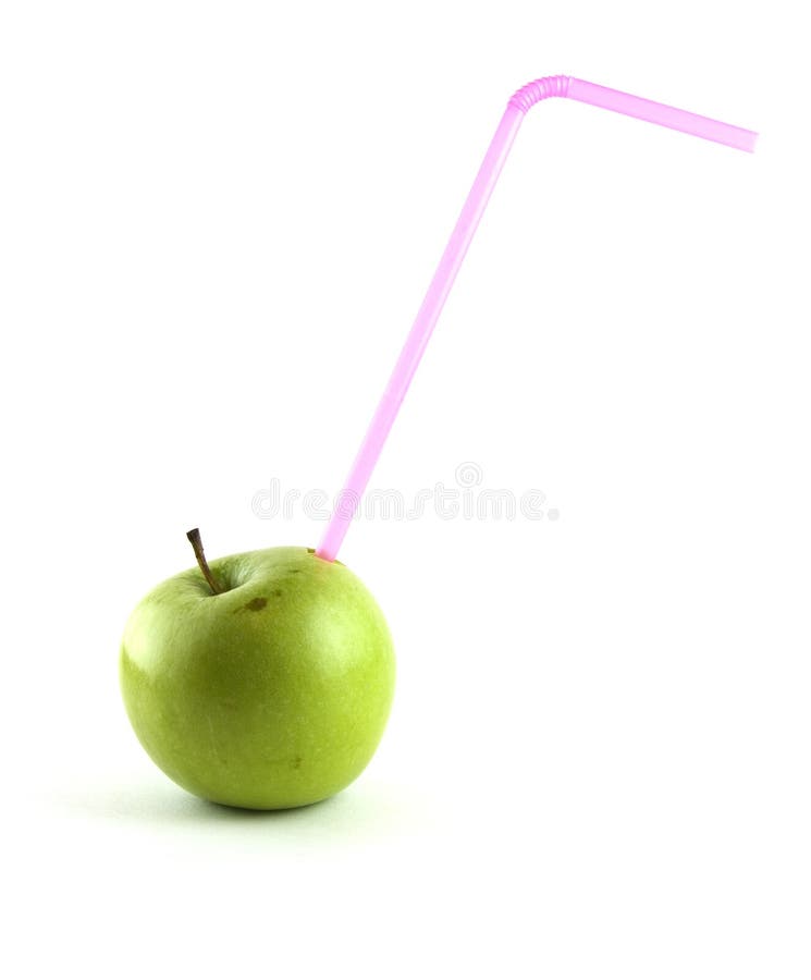 Apple with tube