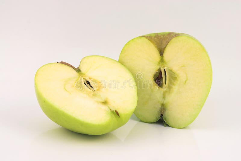 Apple two slices